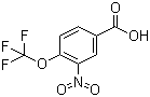 CAS # 784-77-0, 3-Nitro-4-trifluoromethoxybenzoic acid, alpha,alpha,alpha-Trifluoro-3-nitro-p-anisic acid