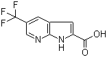 structure of CAS# 784144-05-4, 5-Trifluoromethyl-1H-pyrrolo[2,3-b]pyridine-2-carboxylic acid