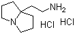 structure of CAS# 78449-85-1, Tetrahydro-1H-pyrrolizine-7a(5H)-ethanamine dihydrochloride