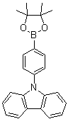 structure of CAS# 785051-54-9, 9-[4-(4,4,5,5-四甲基-1,3,2-二氧硼杂环戊烷-2-基)苯基]-9H-咔唑