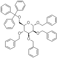 CAS 登录号：78561-22-5, 苄基 2,3,4-三-O-(苯基甲基)-6-O-(三苯基甲基)-alpha-D-吡喃甘露糖苷