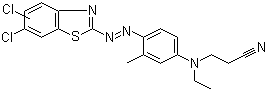 CAS # 78564-86-0, Disperse Red 152, C.I. 111905, 3-[[4-[[5,6(or 6,7)-Dichloro-2-benzothiazolyl]azo]-3-methylphenyl]ethylamino]propanenitrile