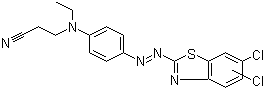 CAS # 78564-87-1, Disperse Red 153, C.I. 111370, 3-[[4-[[5,6(or 6,7)-Dichloro-2-benzothiazolyl]azo]phenyl]ethylamino]-propanenitrile