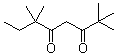 structure of CAS# 78579-61-0, 2,2,6,6-Tetramethyl-3,5-octanedione