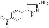 5-(4-Nitrophenyl)-1H-pyrazol-3-amine molecular structure (CAS 78583-83-2)