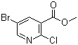Methyl 5-bromo-2-chloropyridine-3-carboxylate molecular structure (CAS 78686-79-0)