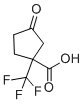 structure of CAS# 787640-49-7, 3-氧代-1-(三氟甲基)-环戊烷羧酸