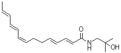 CAS # 78886-66-5, Hydroxy-gamma-sanshool, (2E,4E,8Z,10E,12E)-N-(2-Hydroxy-2-methylpropyl)-2,4,8,10,12-tetradecapentaenamide, 2E,4E,8Z,10E,12E-Tetradecapentaenoic acid N-(2-hydroxy-2-methylpropyl)amid