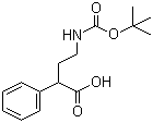 structure of CAS# 790227-48-4, 4-[(叔丁氧羰基)氨基]-2-苯基丁酸