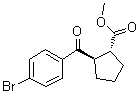 structure of CAS# 791594-14-4, (1R,2R)-2-(4-溴苯甲酰基)环戊烷羧酸甲酯