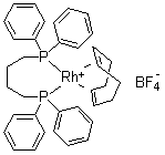 CAS # 79255-71-3, [1,4-Bis(diphenylphosphino)butane](1,5-cyclooctadiene)rhodium(I) tetrafluoroborate