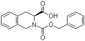 structure of CAS# 79261-58-8, (S)-(+)-N-Cbz-1,2,3,4-tetrahydroisoquinoline-3-carboxylic acid