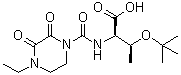 structure of CAS# 79276-23-6, O-叔丁基-N-[(4-乙基-2,3-二氧代-1-哌嗪基)羰基]-D-苏氨酸