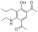 CAS # 79324-51-9, 1-[5-Acetyl-2-(ethylamino)-4-hydroxy-3-propylphenyl]ethanone