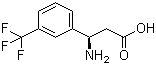 structure of CAS# 793663-51-1, (R)-3-Amino-3-(3-(trifluoromethyl)phenyl)propanoic acid