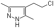 structure of CAS# 79379-05-8, 4-(2-氯乙基)-3,5-二甲基-1H-吡唑