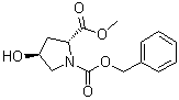 structure of CAS# 79433-95-7, N-苄氧羰基-反式-4-羟基-D-脯氨酸甲酯