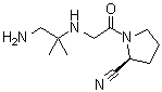 CAS 登录号：794460-89-2, (2S)-1-[[(2-氨基-1,1-二甲基乙基)氨基]乙酰基]-2-吡咯烷甲腈