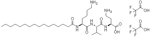 CAS # 794590-34-4, (2S)-N2-(1-Oxohexadecyl)-L-lysyl-L-valyl-2,4-diaminobutanoic acid bis(trifluoroacetate)
