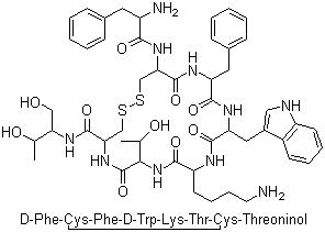 structure of CAS# 79517-01-4, Octreotide