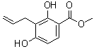 2,4-Dihydroxy-3-(2-propenyl)benzoic acid methyl ester molecular structure (CAS 79557-59-8)