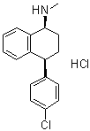 CAS # 79559-98-1, cis-4-(4-Chlorophenyl)-1,2,3,4-tetrahydro-N-methyl-1-naphthalenamine hydrochloride