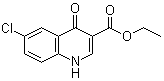 structure of CAS# 79607-22-0, 6-氯-1,4-二氢-4-氧代-3-喹啉羧酸乙酯