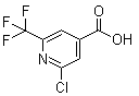 structure of CAS# 796090-23-8, 2-氯-6-(三氟甲基)-4-吡啶羧酸