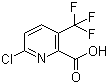 structure of CAS# 796090-24-9, 6-氯-3-三氟甲基吡啶-2-甲酸
