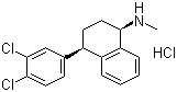 structure of CAS# 79617-89-3, 4-(3,4-二氯苯基)-1,2,3,4-四氢-N-甲基-1-萘胺盐酸盐