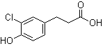3-Chloro-4-hydroxybenzenepropanoic acid molecular structure (CAS 79669-18-4)
