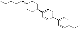 structure of CAS# 79709-85-6, trans-4-Ethyl-4'-(4-pentylcyclohexyl)-1,1'-biphenyl