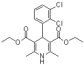 CAS # 79925-38-5, Nemadipine B, 4-(2,3-Dichlorophenyl)-1,4-dihydro-2,6-dimethyl-3,5-pyridinedicarboxylic acid diethyl ester