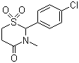structure of CAS# 80-77-3, Chlormezanone