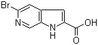 5-Bromo-1H-pyrrolo[2,3-c]pyridine-2-carboxylic acid molecular structure (CAS 800401-71-2)