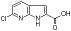 structure of CAS# 800402-07-7, 6-Chloro-1H-pyrrolo[2,3-b]pyridine-2-carboxylic acid