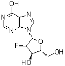 structure of CAS# 80049-87-2, 2'-脱氧-2'-氟肌苷