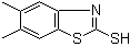 structure of CAS# 80087-70-3, 5,6-二甲基-2-巯基苯并噻唑