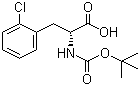 structure of CAS# 80102-23-4, Boc-D-2-氯苯丙氨酸