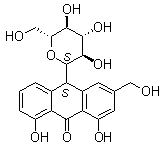 Aloin molecular structure (CAS 8015-61-0)