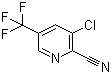 structure of CAS# 80194-70-3, 3-Chloro-5-trifluoromethylpyridine-2-carbonitrile