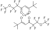 structure of CAS# 80289-21-0, 1,1,2,2-四氟-6,6-二甲基-1-(三氟甲氧基)-3,5-庚烷二酮铜络合物