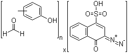 CAS 登录号：80296-78-2, 甲酚-甲醛共聚物 1,2-二叠氮基萘醌-4-磺酸酯
