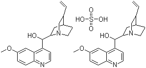 Quinine sulphate molecular structure (CAS 804-63-7)