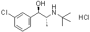 CAS # 80478-42-8, (alphaR)-rel-3-Chloro-alpha-[(1R)-1-[(1,1-dimethylethyl)amino]ethyl]benzenemethanol hydrochloride, BW-A 494U