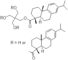 Pentaerythritol rosinate molecular structure (CAS 8050-26-8)