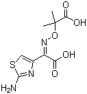 CAS # 80542-76-3, 2-[(2-Aminothiazol-4-yl)carboxymethyleneaminooxy]-2-methylpropionic acid