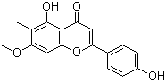 CAS 登录号：80621-54-1, 8-Demethylsideroxylin, 5-羟基-2-(4-羟基苯基)-7-甲氧基-6-甲基-4H-1-苯并吡喃-4-酮