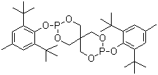 CAS # 80693-00-1, Bis(2,6-di-ter-butyl-4-methylphenyl)pentaerythritol-diphosphite, 3,9-Bis[2,6-bis(1,1-dimethylethyl)-4-methylphenoxy]-2,4,8,10-tetraoxa-3,9-diphosphaspiro[5.5]undecane, ADK Stab PEP 36