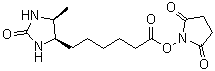 CAS # 80750-24-9, (4R,5S)-5-Methyl-2-oxo-4-imidazolidinehexanoic acid 2,5-dioxo-1-pyrrolidinyl ester, N-Hydroxysuccinimido dethiobiotinate